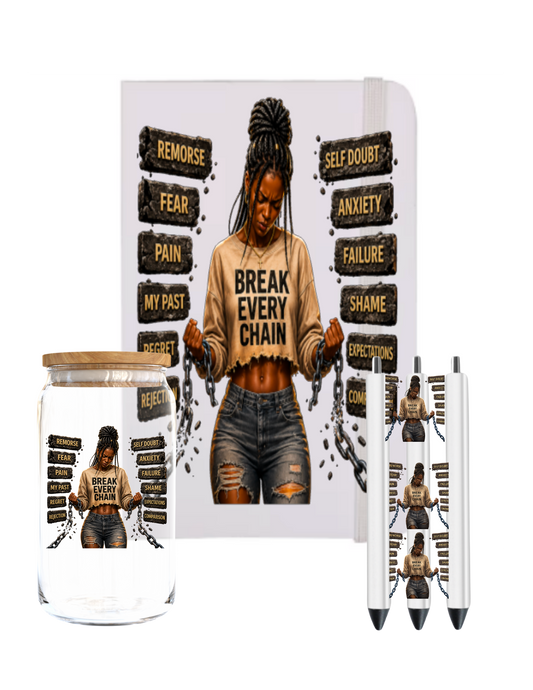 Break Every Chain (Black women)-UV DTF