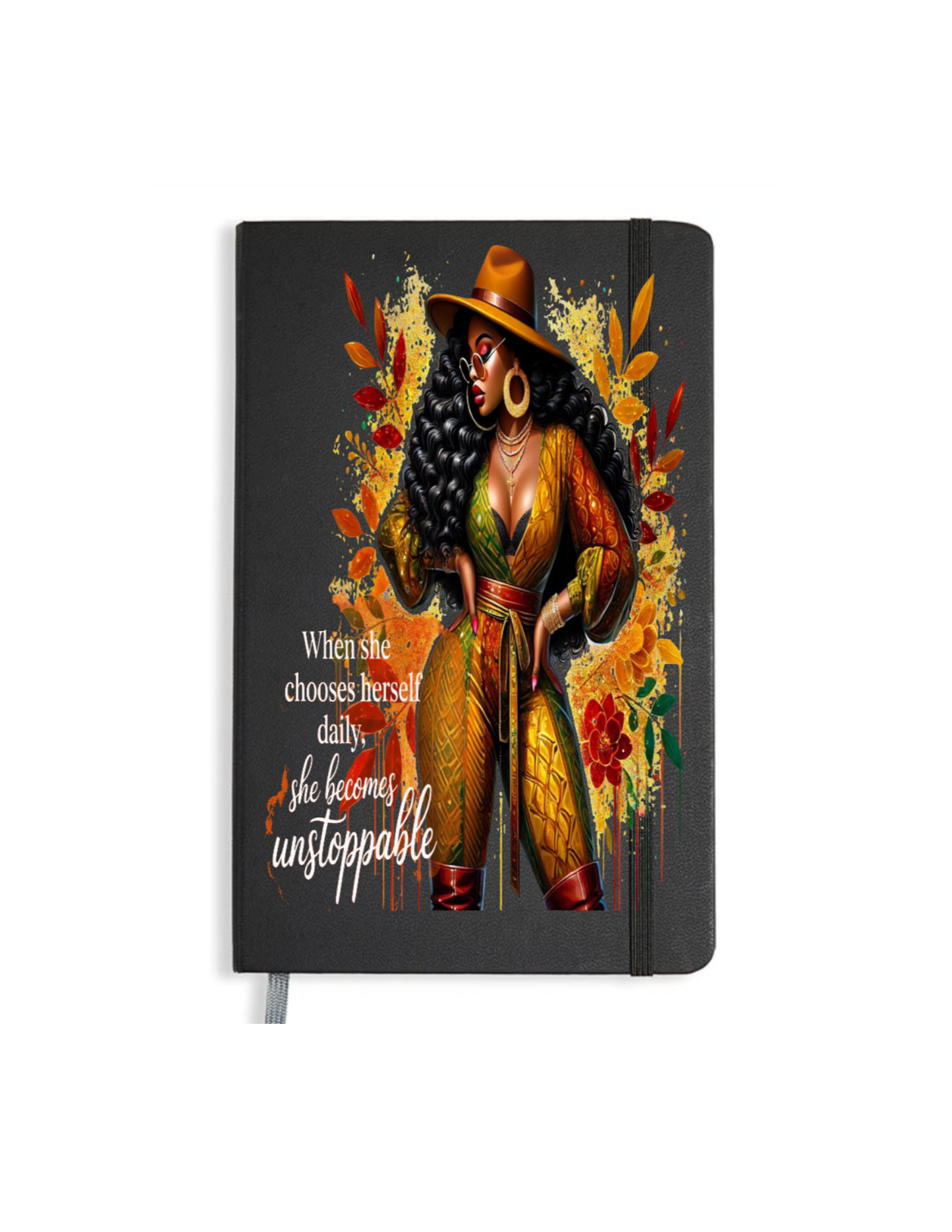 When she chooses herself daily, she becomes unstoppable-(Melanin Women)-UV DTF