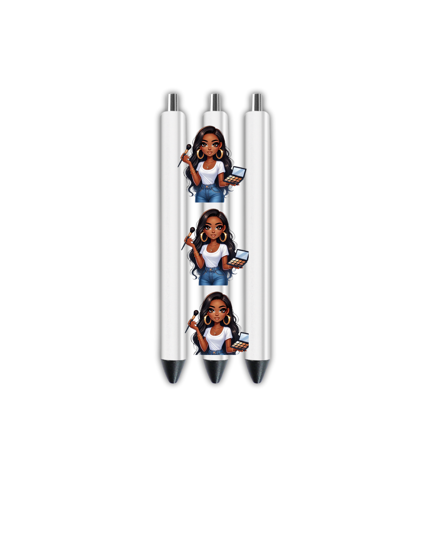 Makeup-(Black Woman)- Journal UV DTF