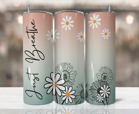 Just Breathe-20oz Skinny Tumbler