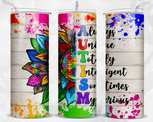 Autism Awareness 20oz Skinny Tumbler