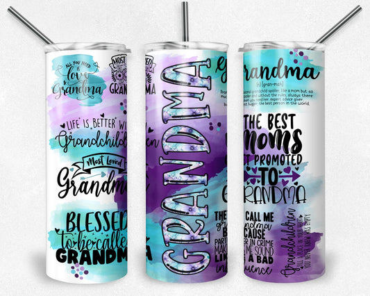 Grandma Affirmation-20oz Skinny Tumbler