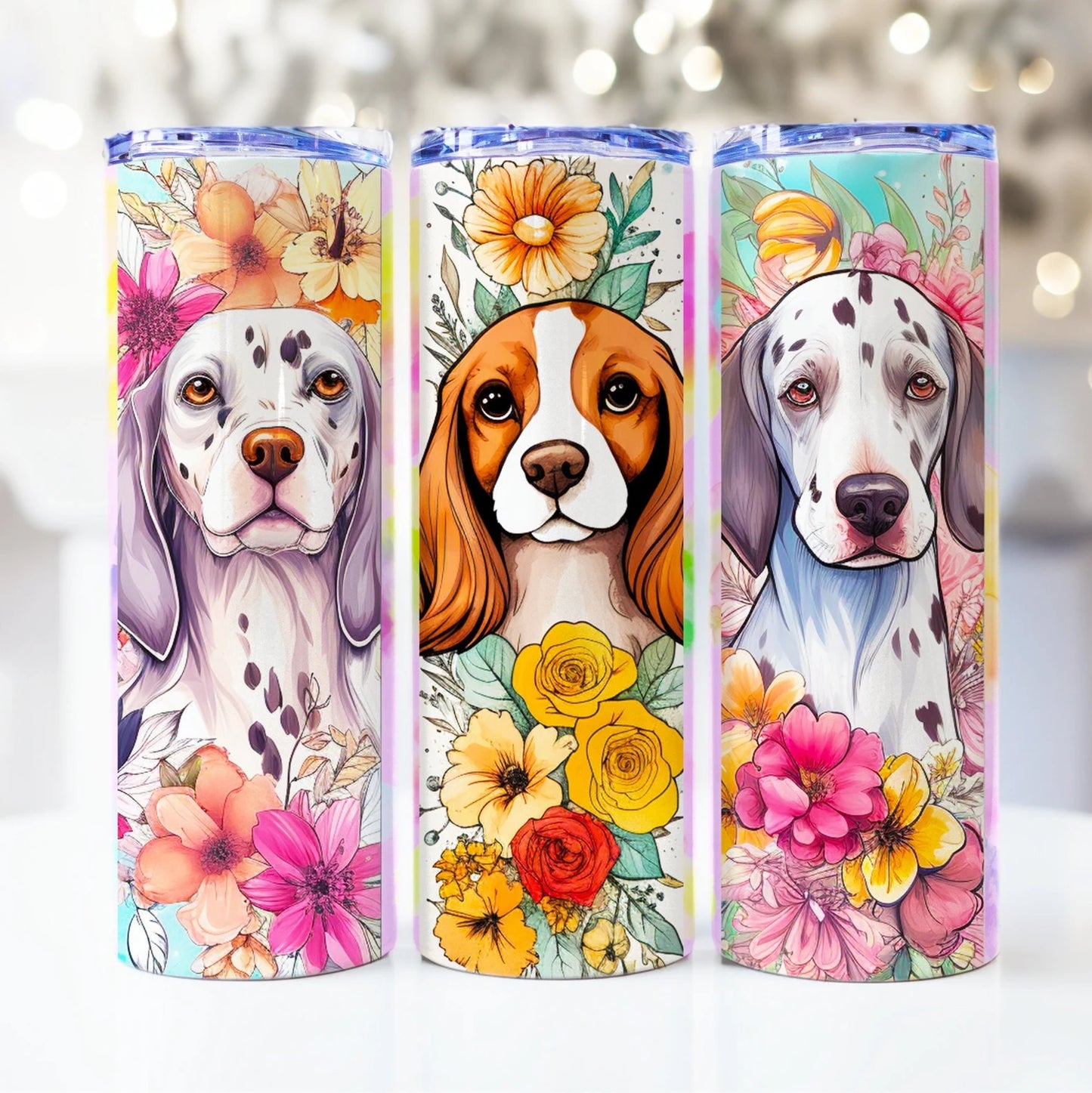 Dogs-20oz Skinny Tumbler