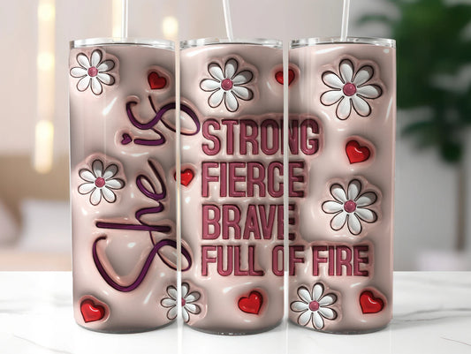 she is  -20oz Skinny Tumbler