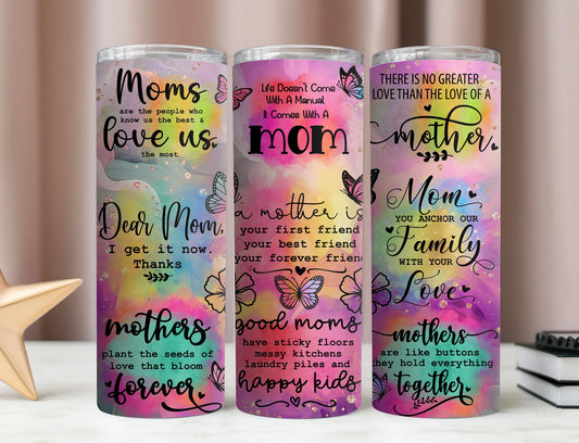 Mom Quotes Quotes- 20oz Skinny Tumbler