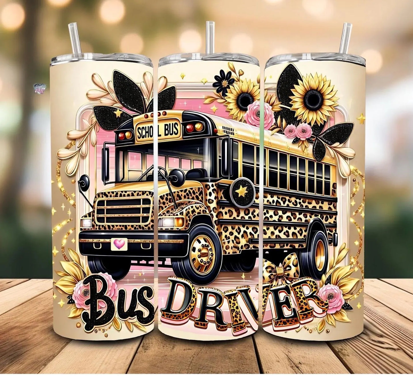 School Bus Driver Appreciation -Tumbler Wrap -20oz Skinny Tumbler