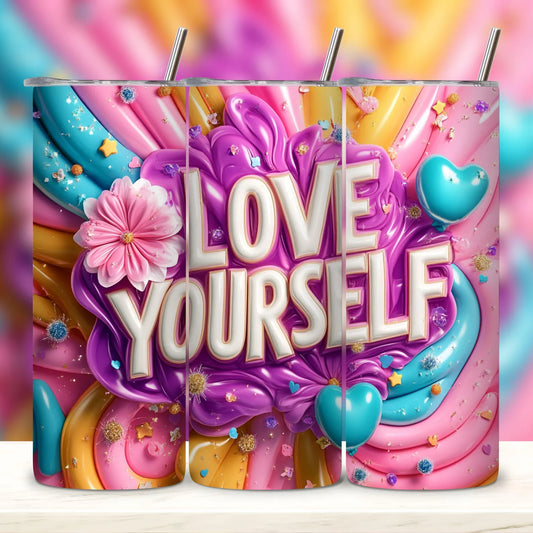 Love yourself-20oz Skinny Tumbler
