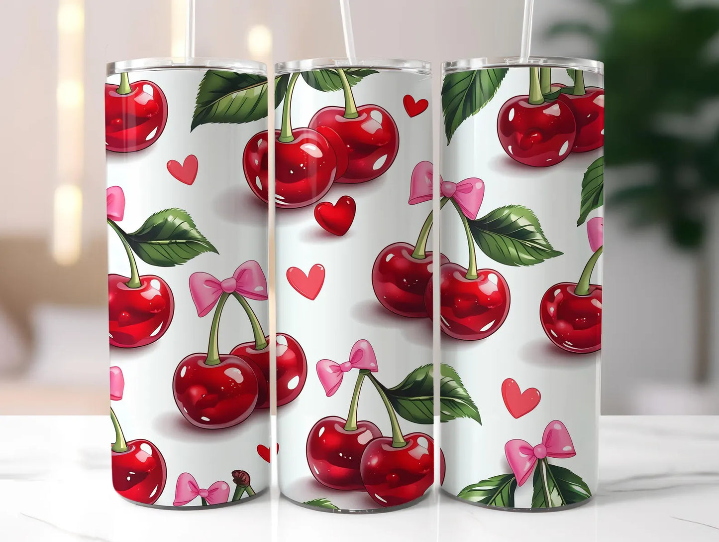 Cherry- 20oz Skinny Tumbler