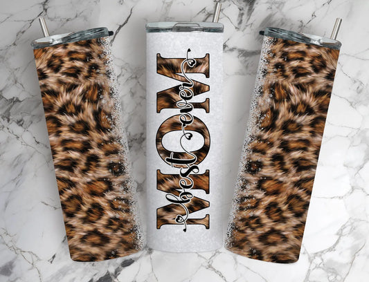 Leopad mom - 20oz Skinny Tumbler