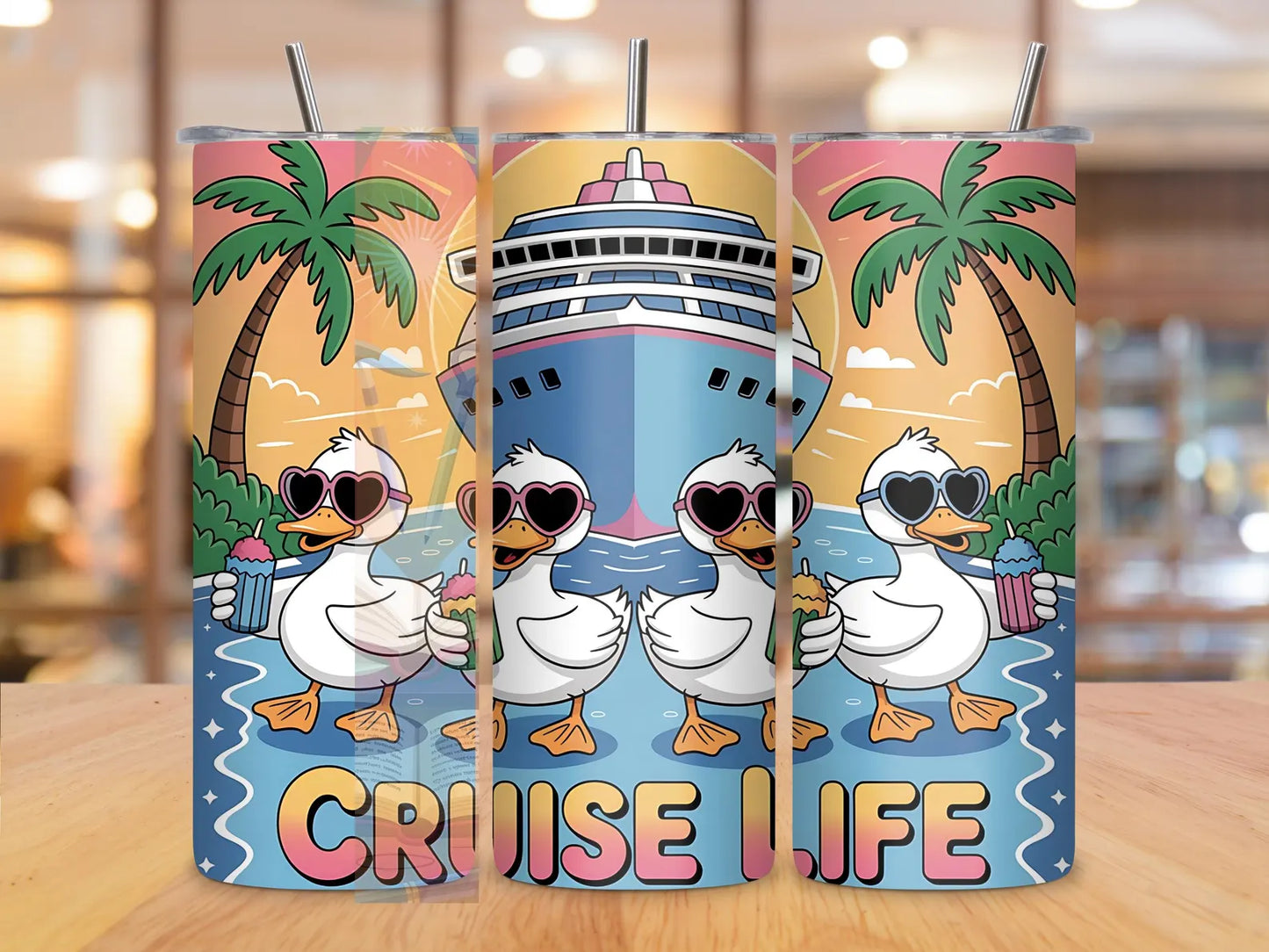 Cruise Life-20oz Skinny Tumbler