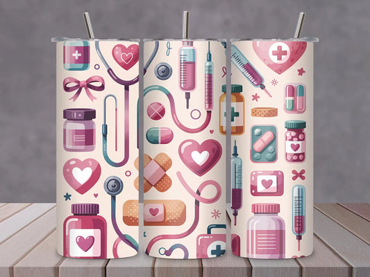 Nurse-20oz Skinny Tumbler