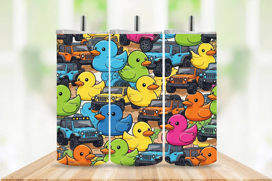 Cute Duck Offroad -20oz Skinny Tumbler
