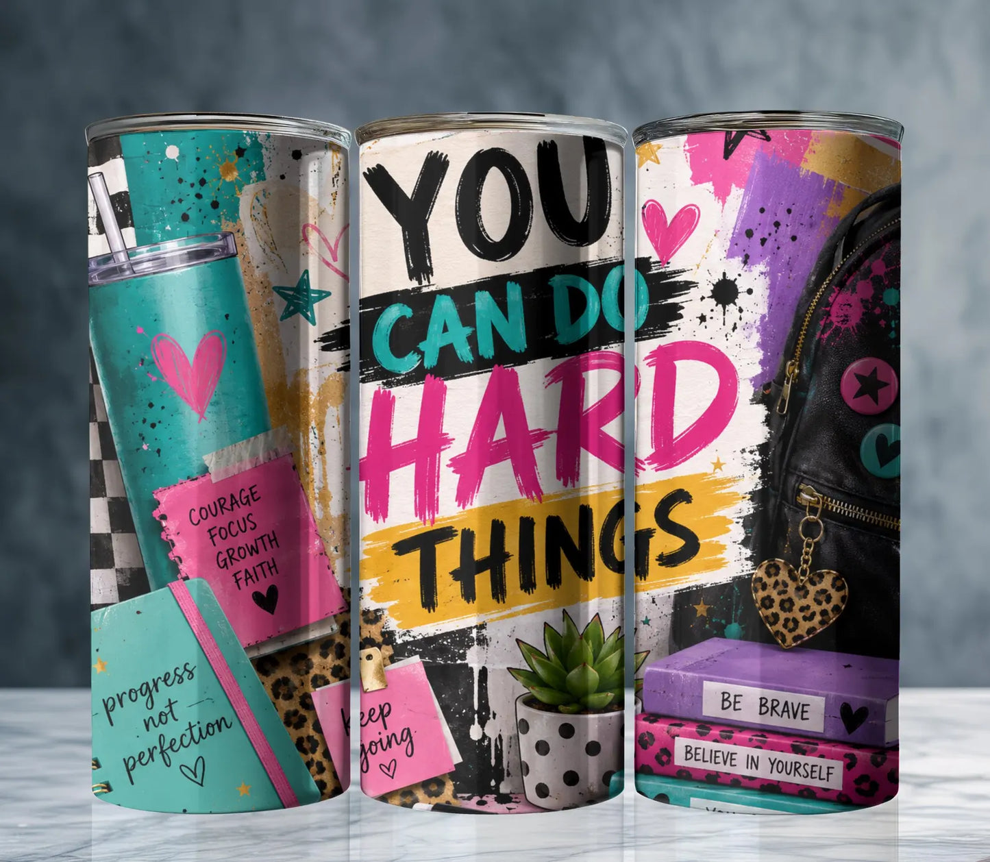 You Can Do Hard Things-20oz Skinny Tumbler