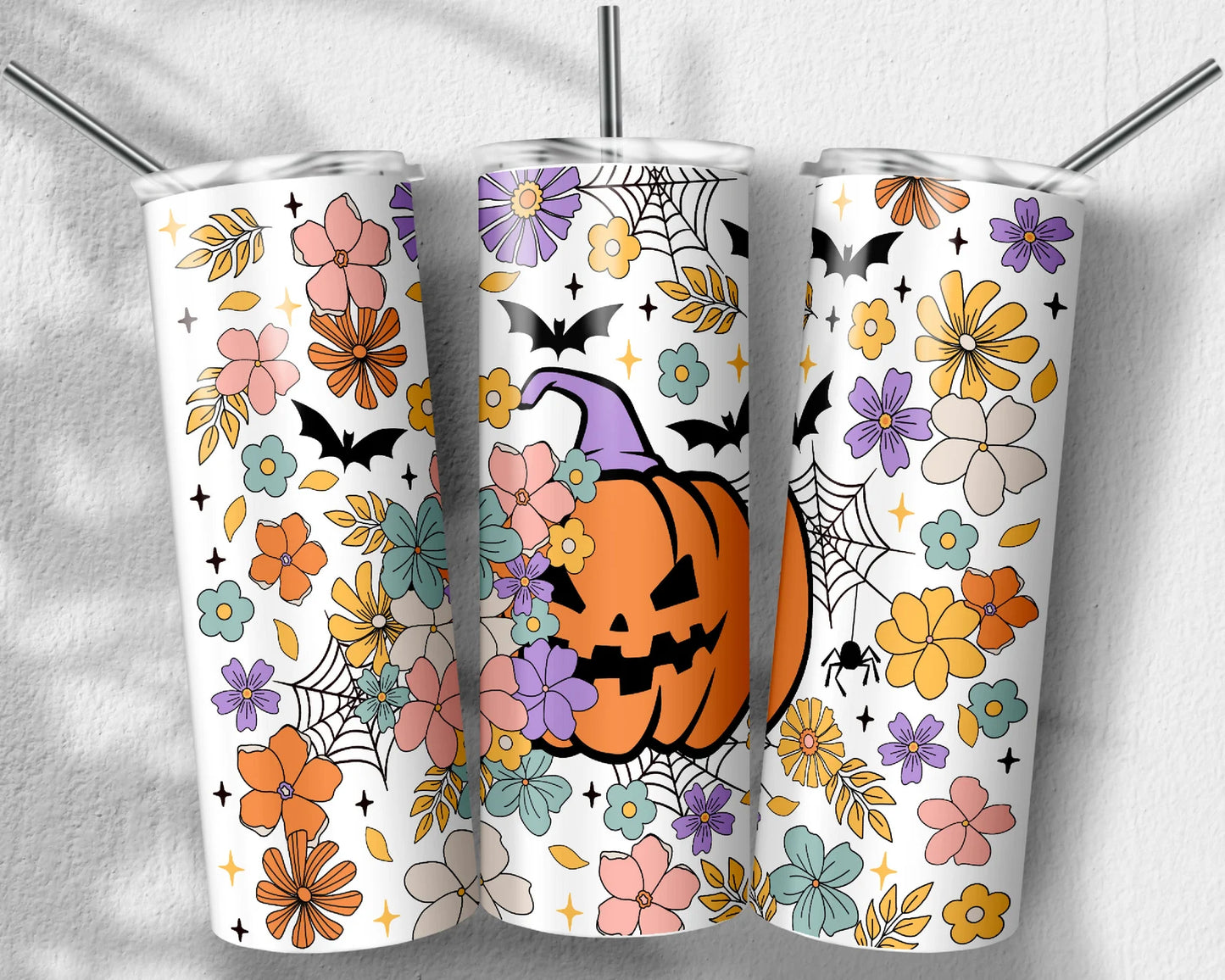 Retro Halloween-20oz Skinny Tumbler