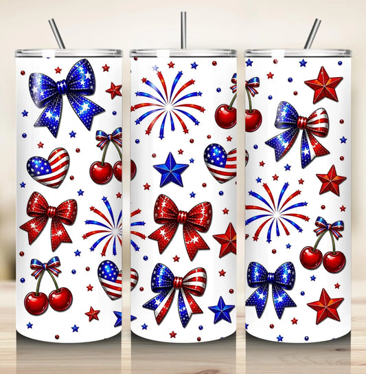 Patriotic-20oz Skinny Tumbler