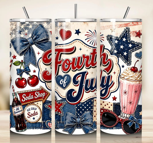 Fourth of July -20oz Skinny Tumbler