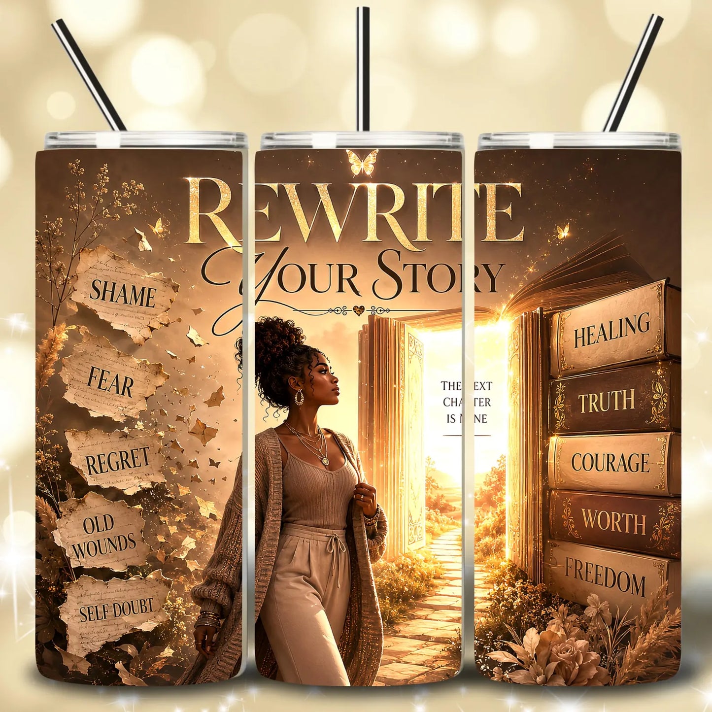 Rewrite your story-20oz Skinny Tumbler