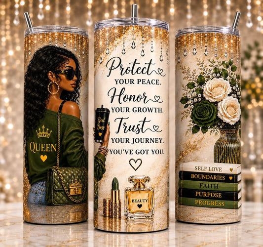 Protect your peace-20oz Skinny Tumbler