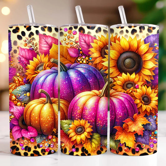 Pumpkins Fall- 20oz Skinny Tumbler Sublimation