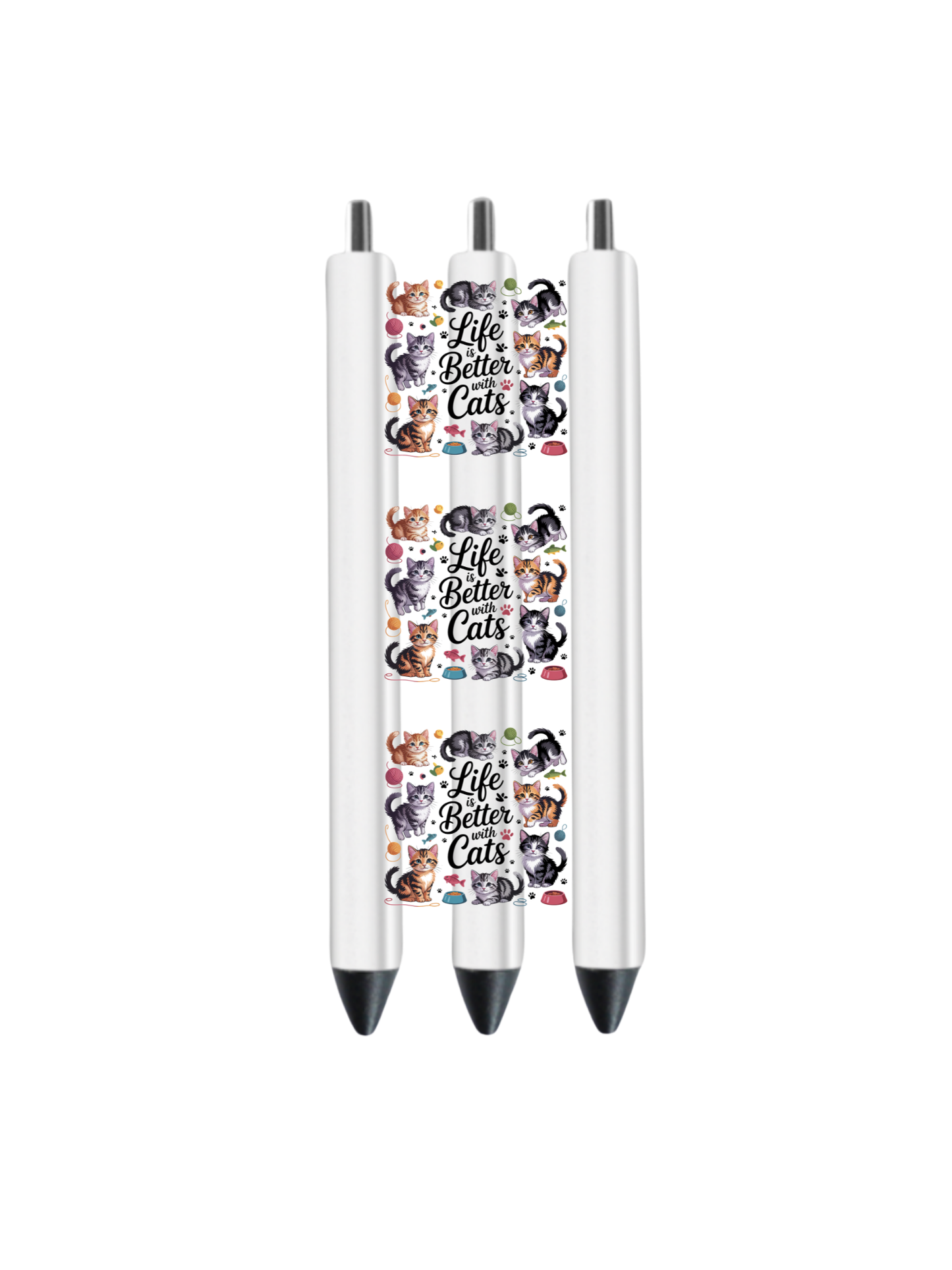 Life is a better with cats-Journal UV DTF DECAL